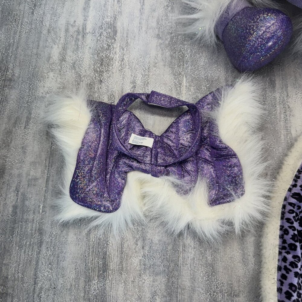 Build a Bear Sparkle Purple Pegasus Horse Princess Outfit Accessory - Picture 5 of 9